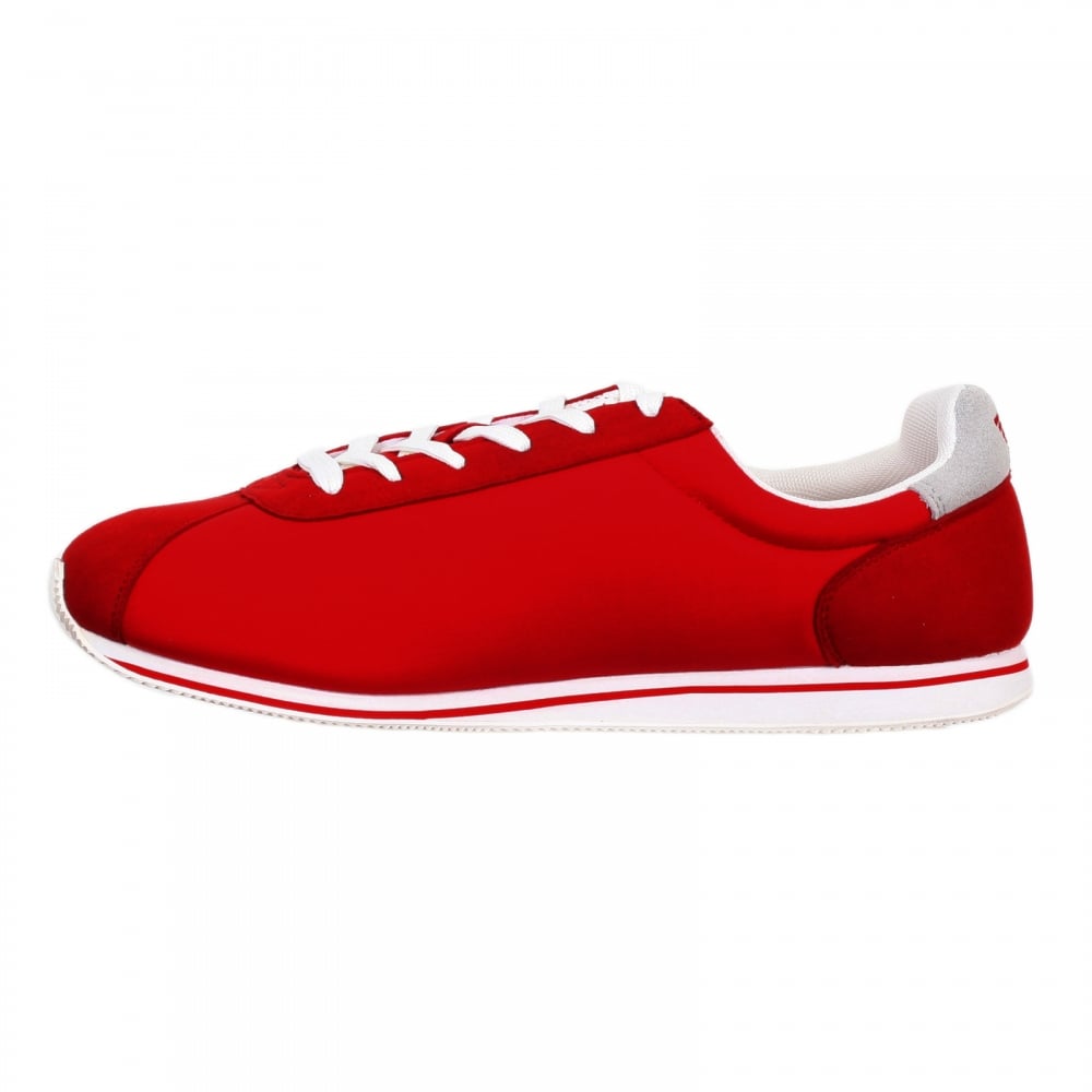Red Canvas 06533 31 Low Top Runner Style Trainers for Men