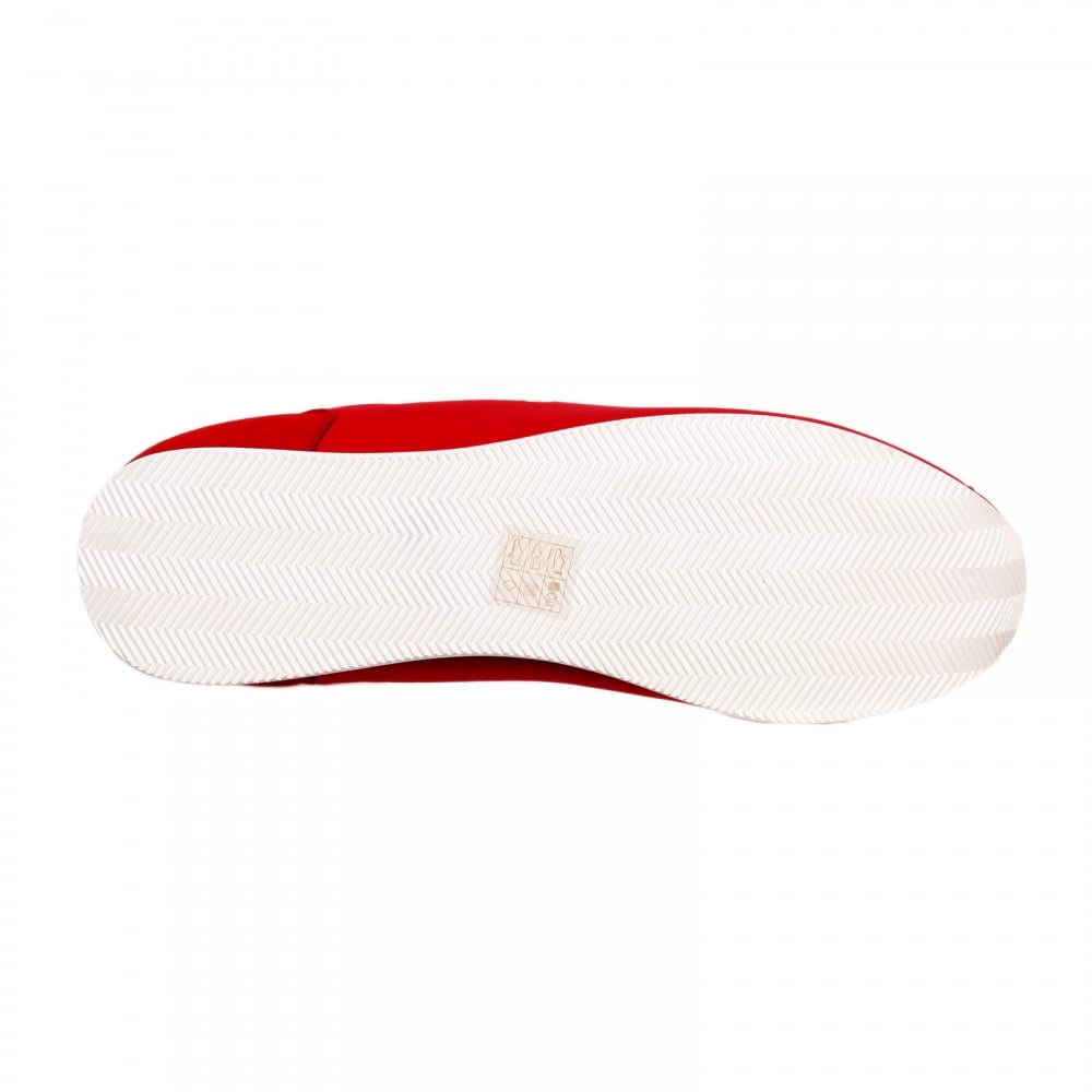 Red Canvas 06533 31 Low Top Runner Style Trainers for Men