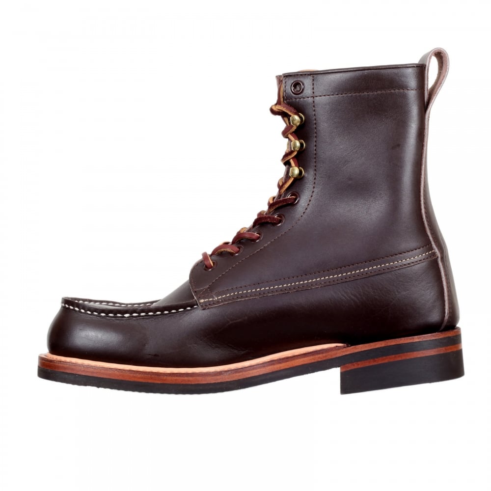 Brown US Oiled Cowhide Leather LW01799 Wood Cutter Boots with Calf High Shaft for Men