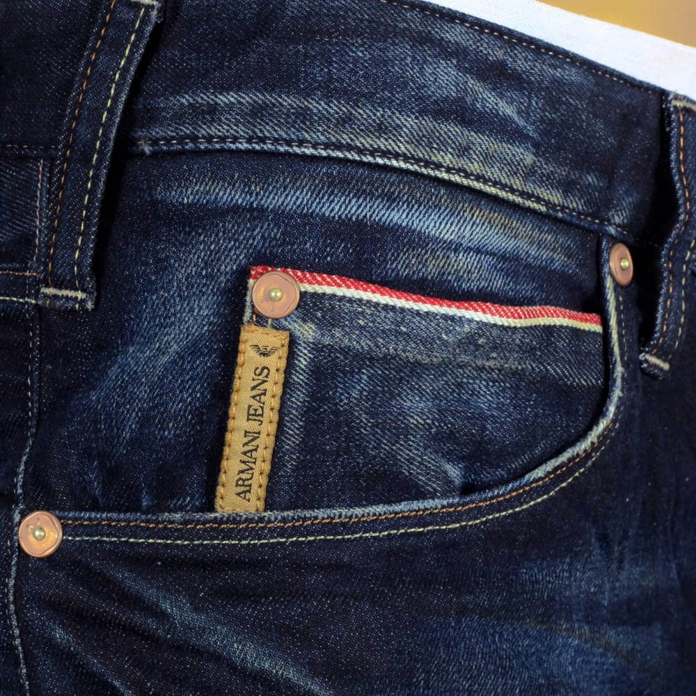 Made in Italy J91 Stretched Denim Jeans with Frayed Patches and Staining