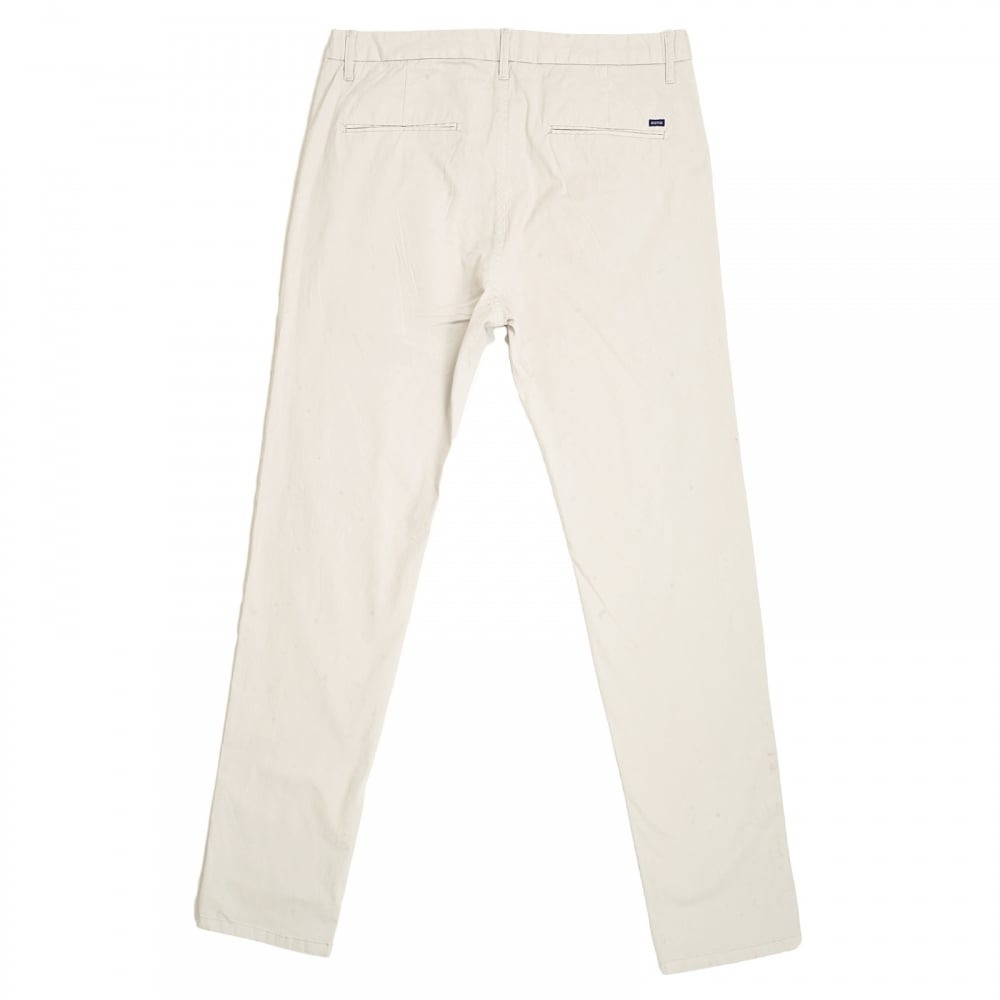 Regular Slim Fit Stone Stretch Cotton Stuart Chinos with Zip Fly for Men