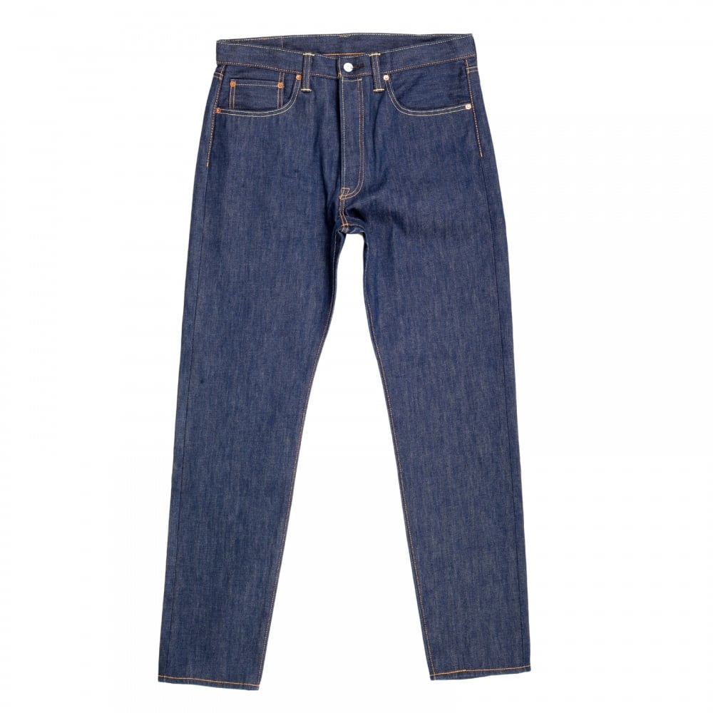 Mens Custom Tapered Fit 501 Celebration Jeans in Blue with Rinsed Finish