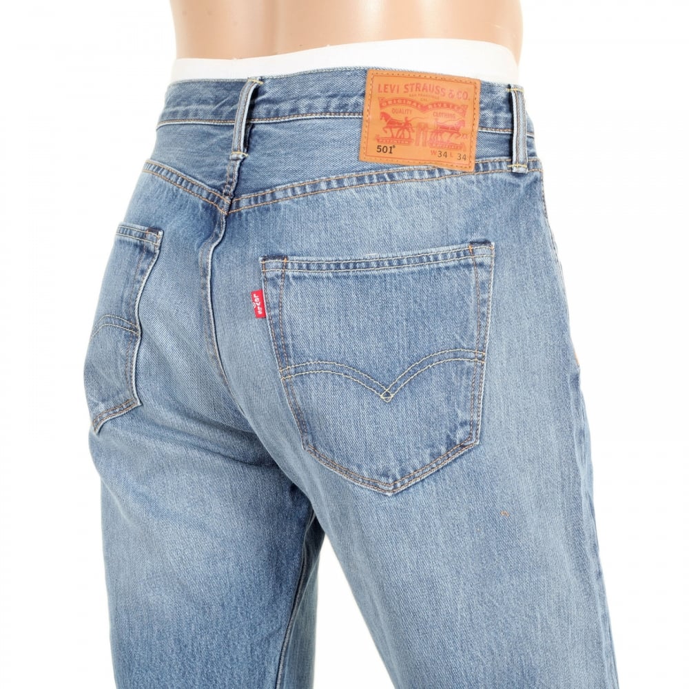 Mens Iron Mount 501 Original Fit Jeans with New Hard Wearing Fabric