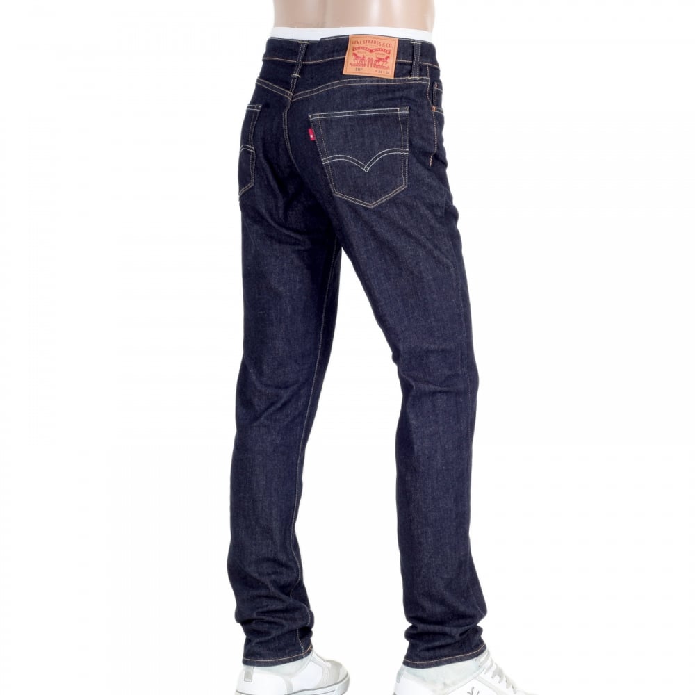 Mens Slim Fit 511 Iron Rockcod Hard Wearing Low Waist Jeans in Dark Blue