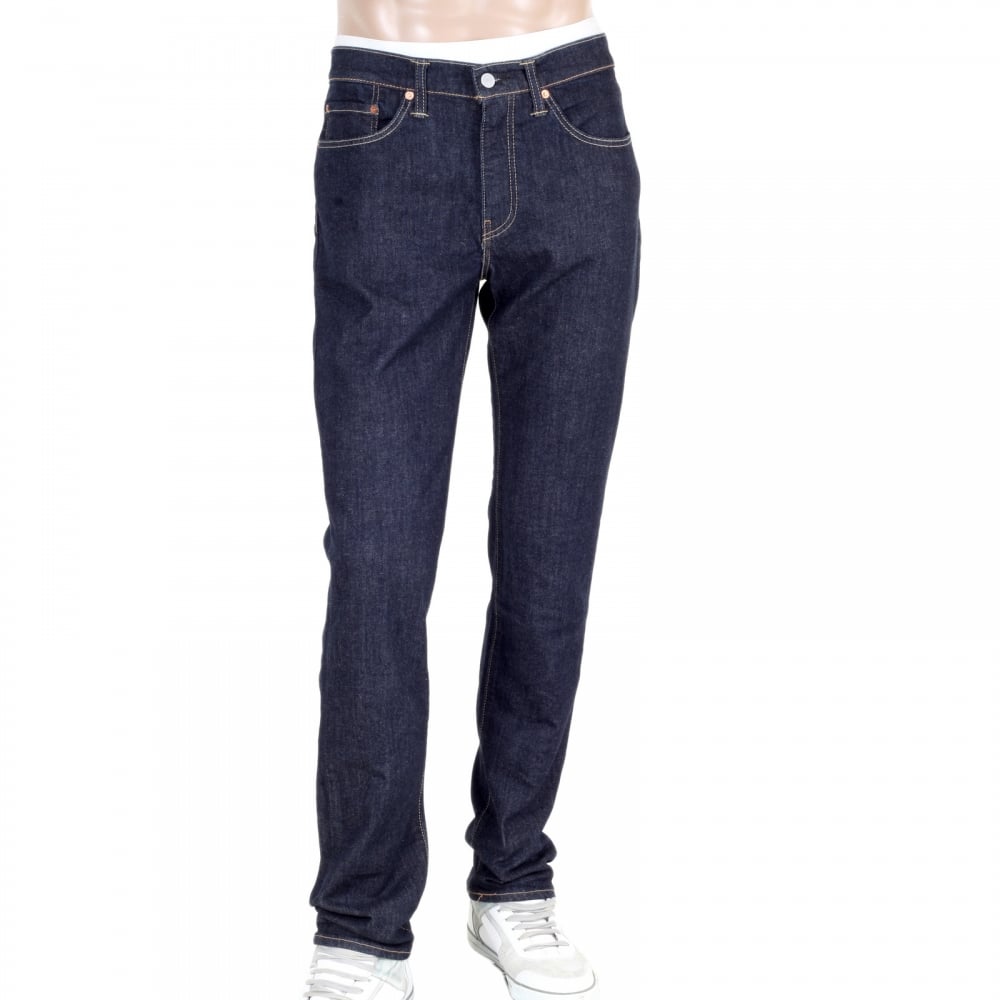 Mens Slim Fit 511 Iron Rockcod Hard Wearing Low Waist Jeans in Dark Blue