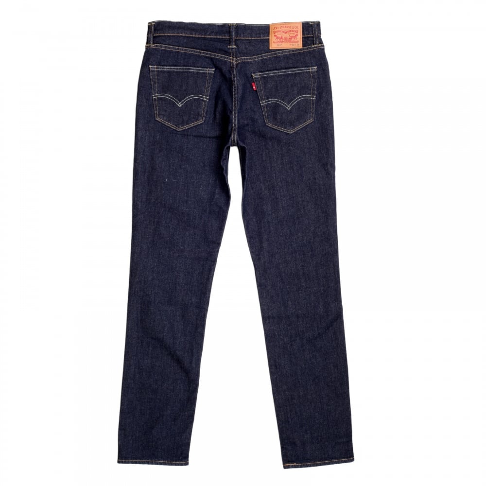 Mens Slim Fit 511 Iron Rockcod Hard Wearing Low Waist Jeans in Dark Blue