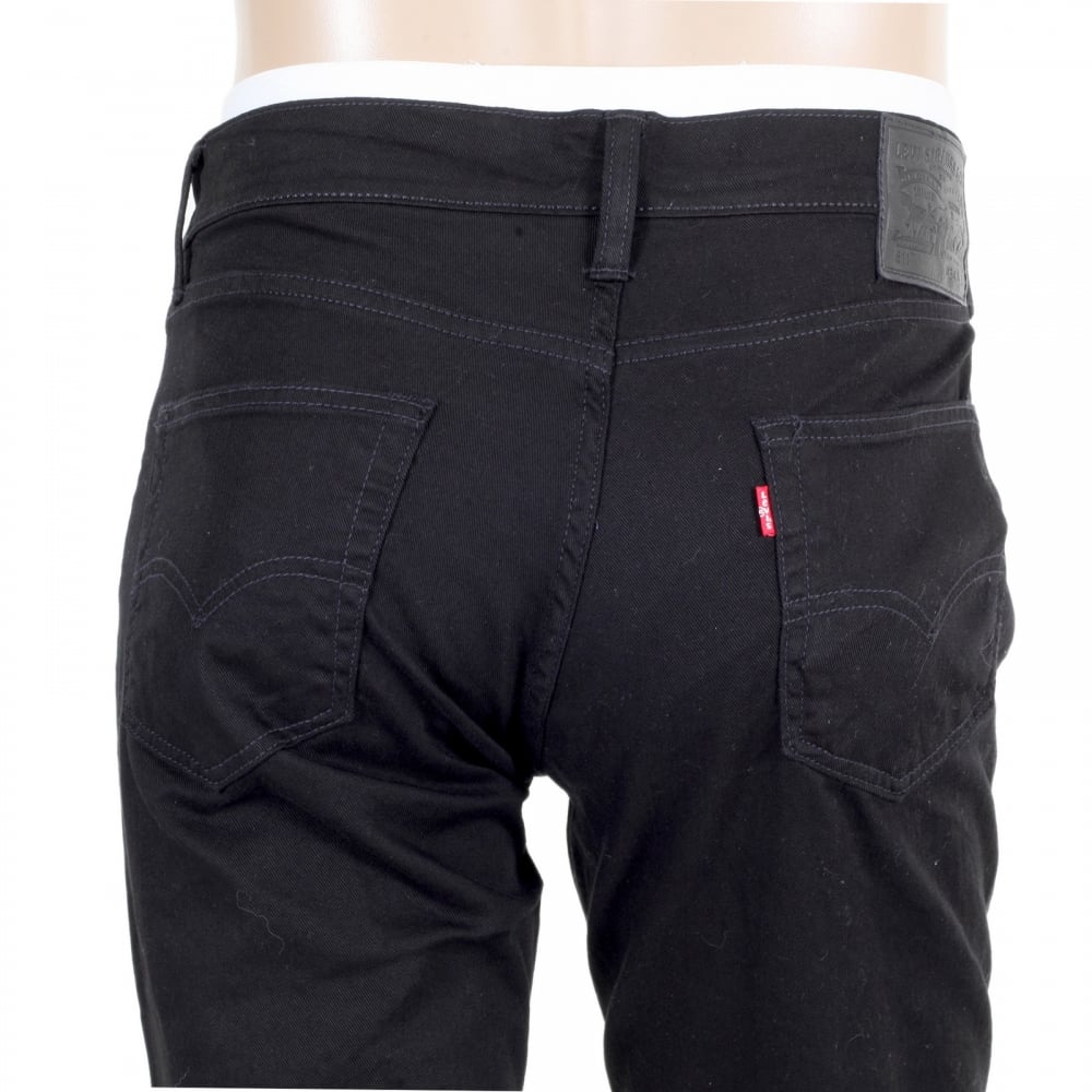Washed Black Stretch Cotton 511 Slim Fit lower waist Moonshine Jeans with Zip Fly