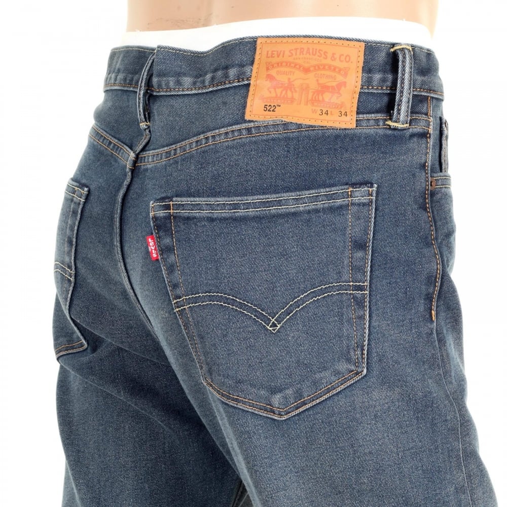Lower Waist Slim Tapered Fit 522 Littlefield Jeans with Bar Tacked at Stress Points