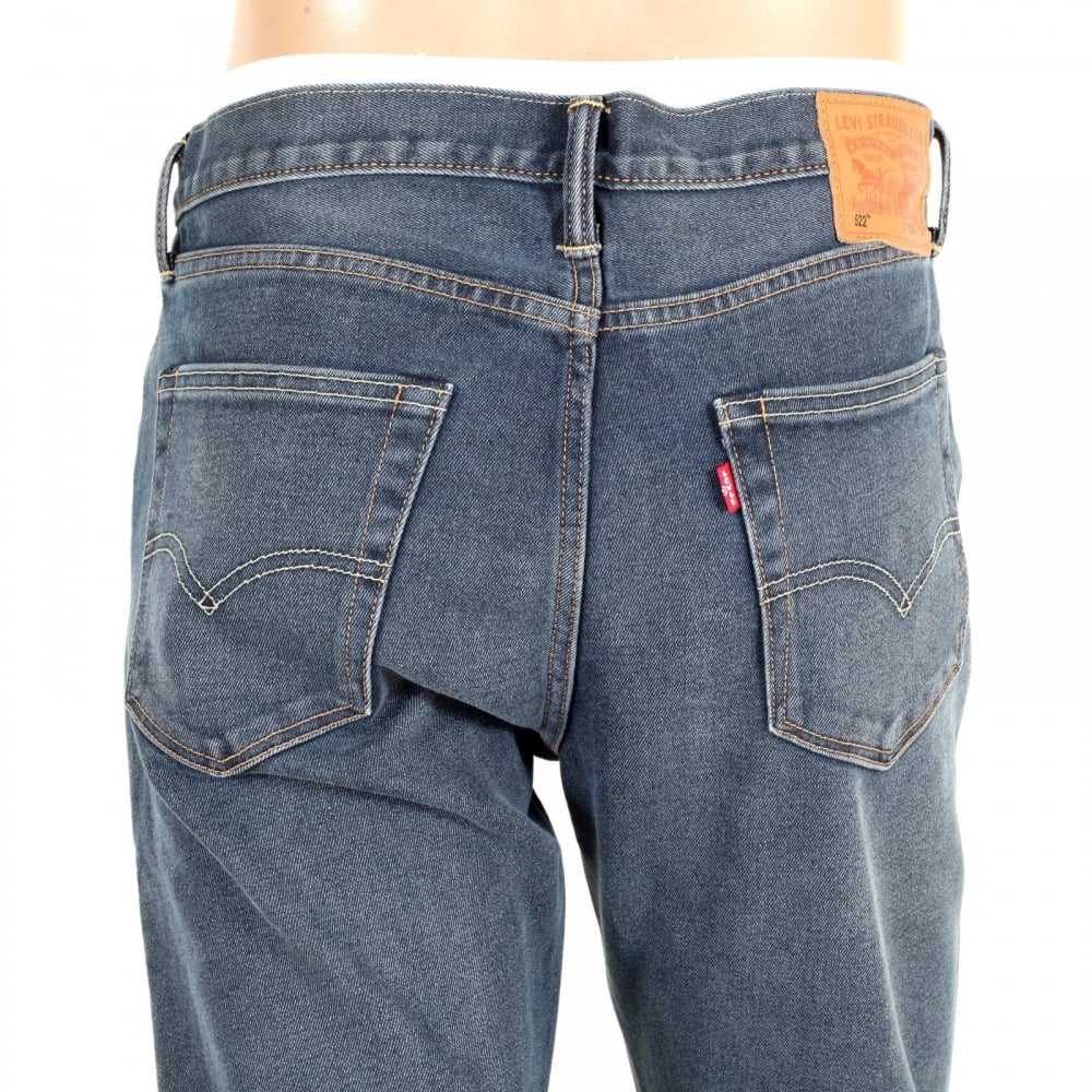 Lower Waist Slim Tapered Fit 522 Littlefield Jeans with Bar Tacked at Stress Points