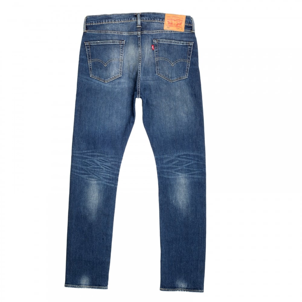 Vintage Style Stretch Denim 510 Skinny Fit Jeans with Hard Washed Finish