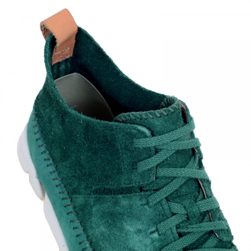 Teal Suede Trigenic Flex Classic 26117462 Mocassin Construction Mens Shoes with Three Part Vibram Sole