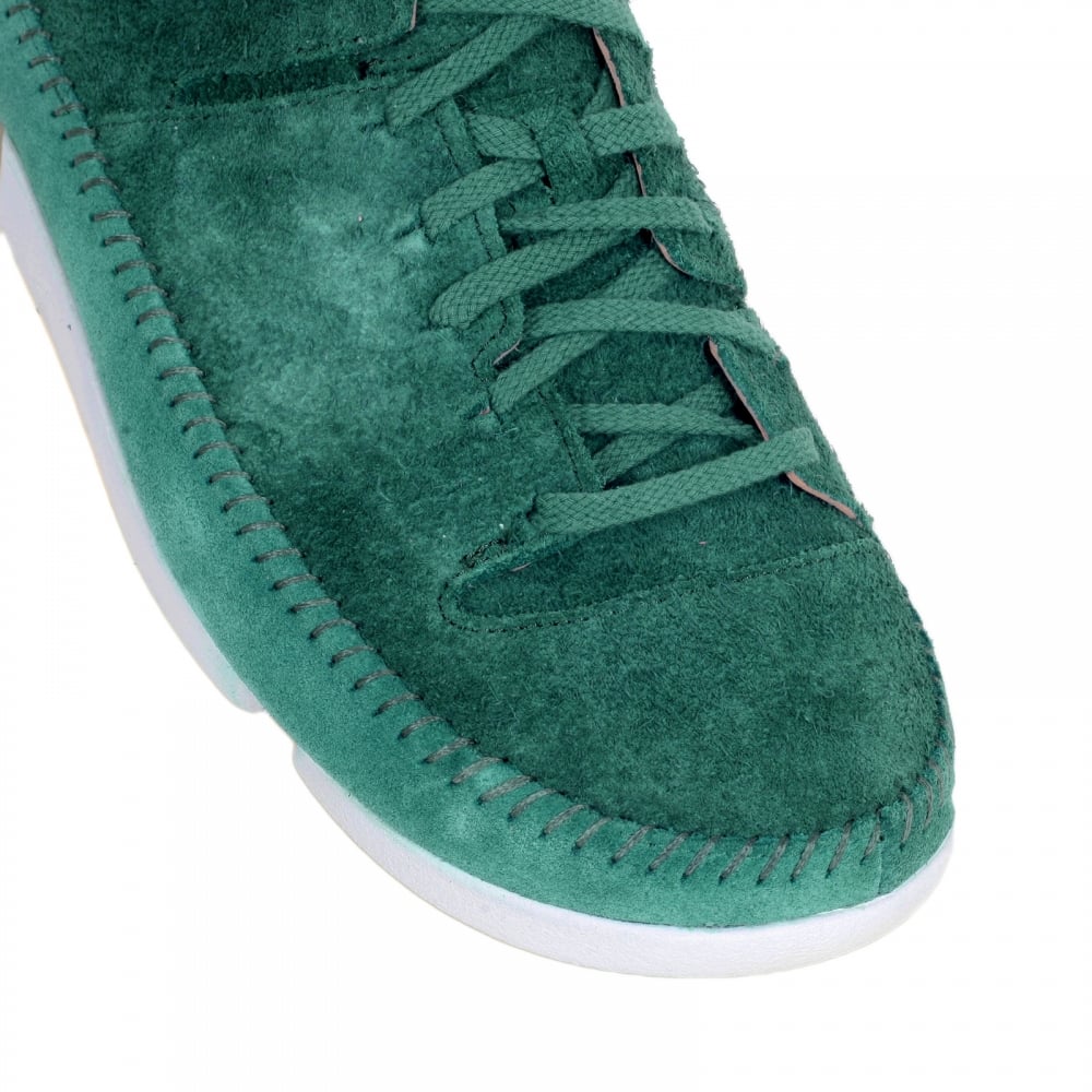 Teal Suede Trigenic Flex Classic 26117462 Mocassin Construction Mens Shoes with Three Part Vibram Sole