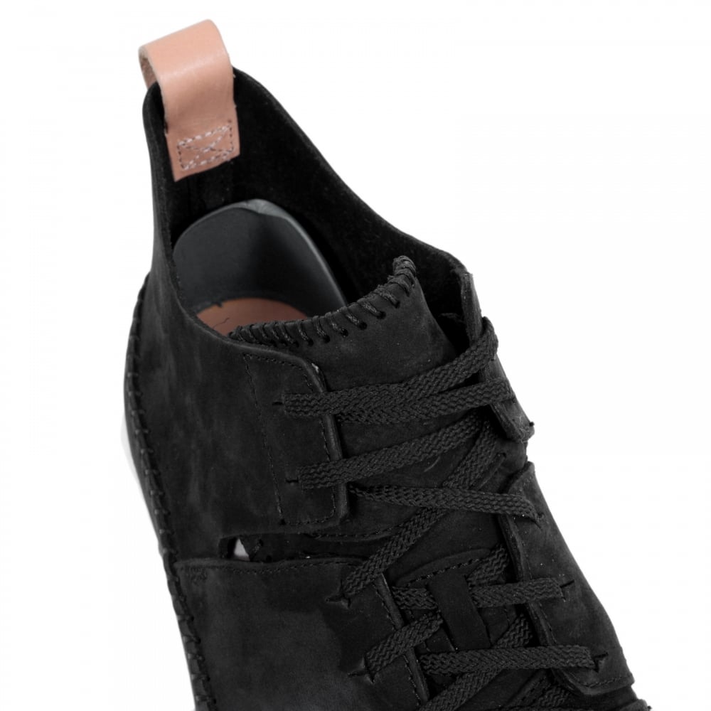 Black Nubuck Trigenic Flex Classic 26107366 Moccasin Construction Mens Shoes with Three Part Vibram Sole