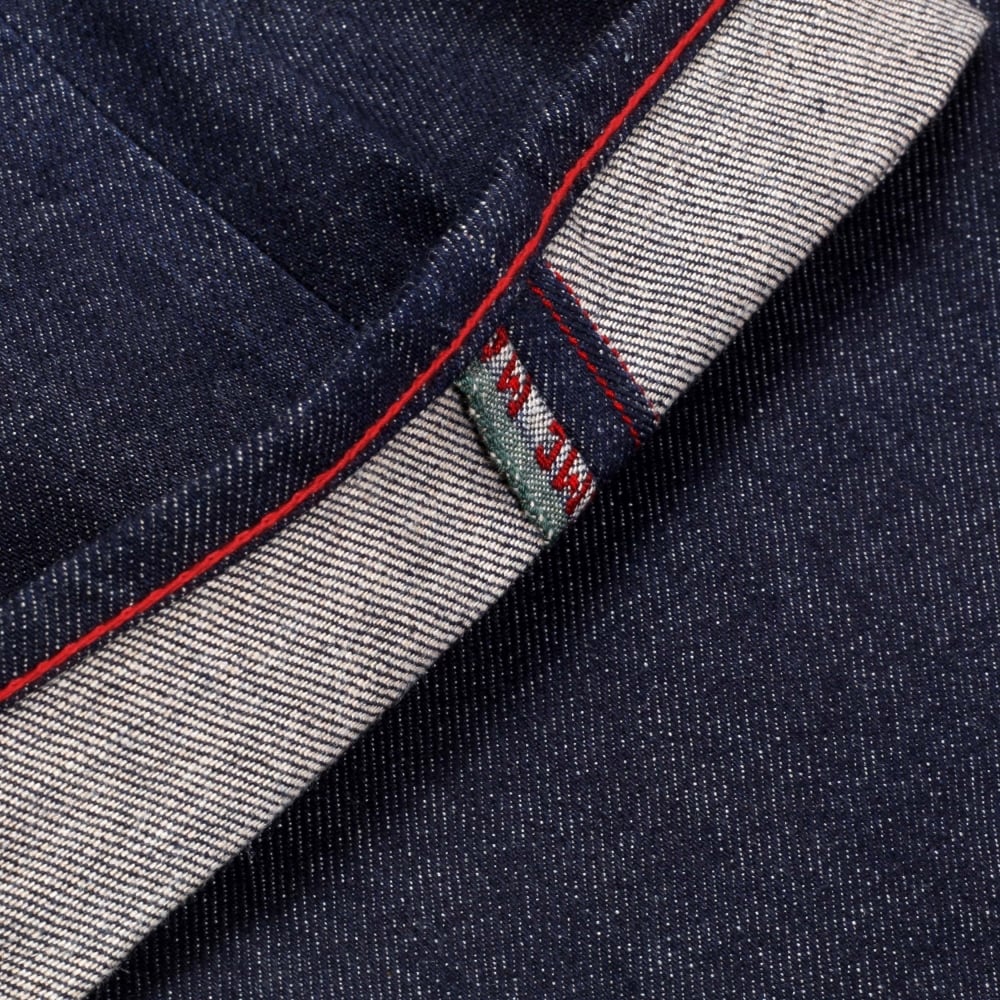 Rare Selvedge Denim Jeans with 4A LIKE BLACK red Embroidery