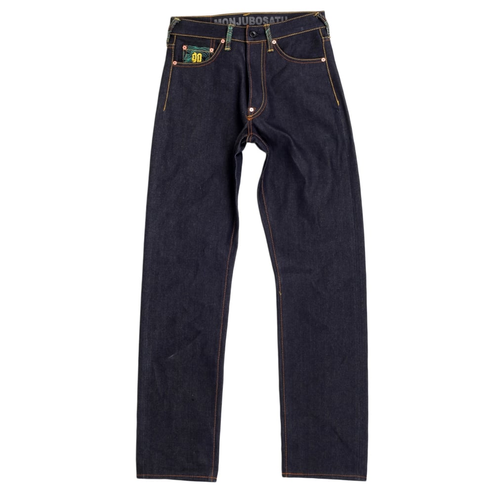 Year of the Rabbit Exclusive Design Dark Indigo Raw Denim Jeans