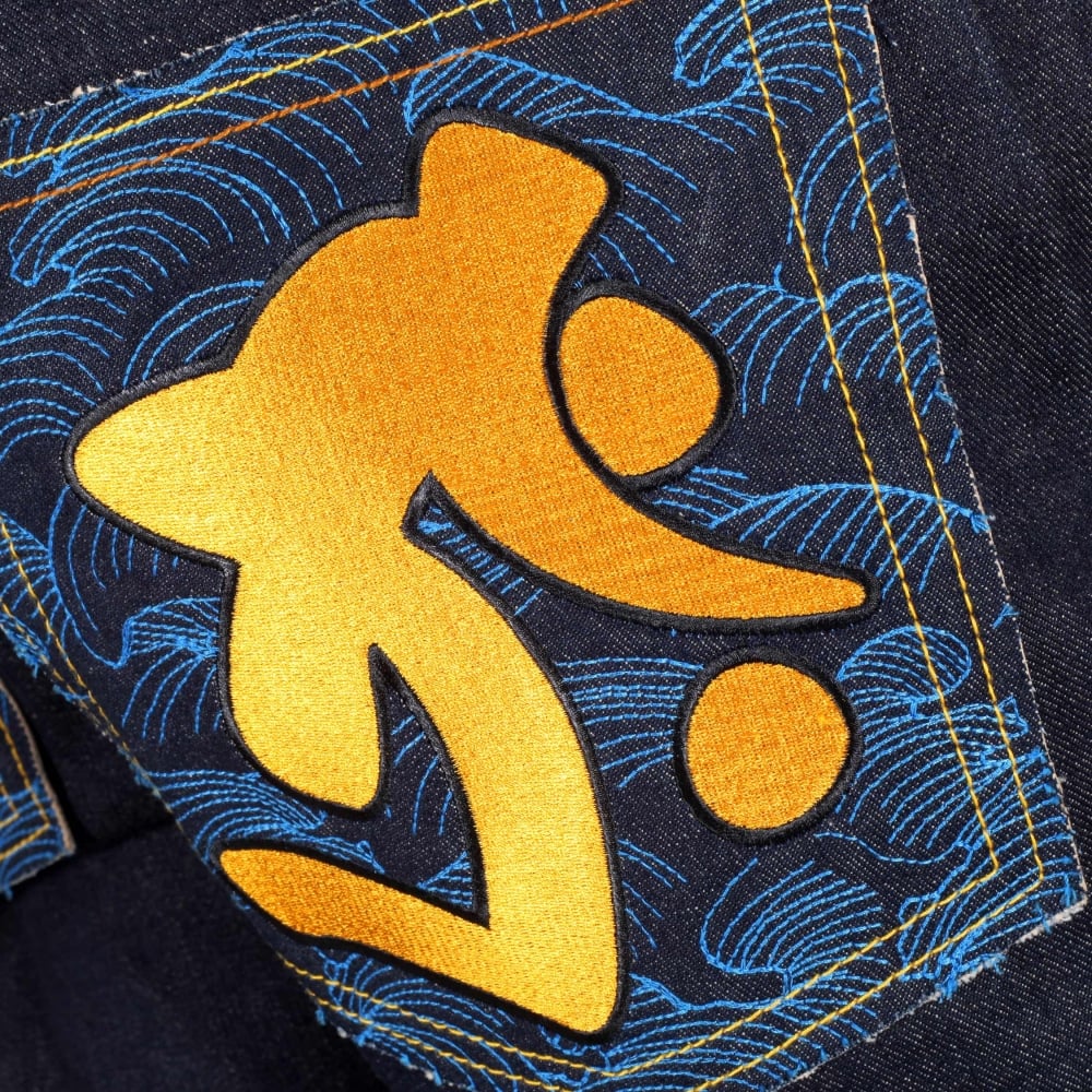 Year of the Ox Exclusive Design Dark Indigo Raw Denim Jeans