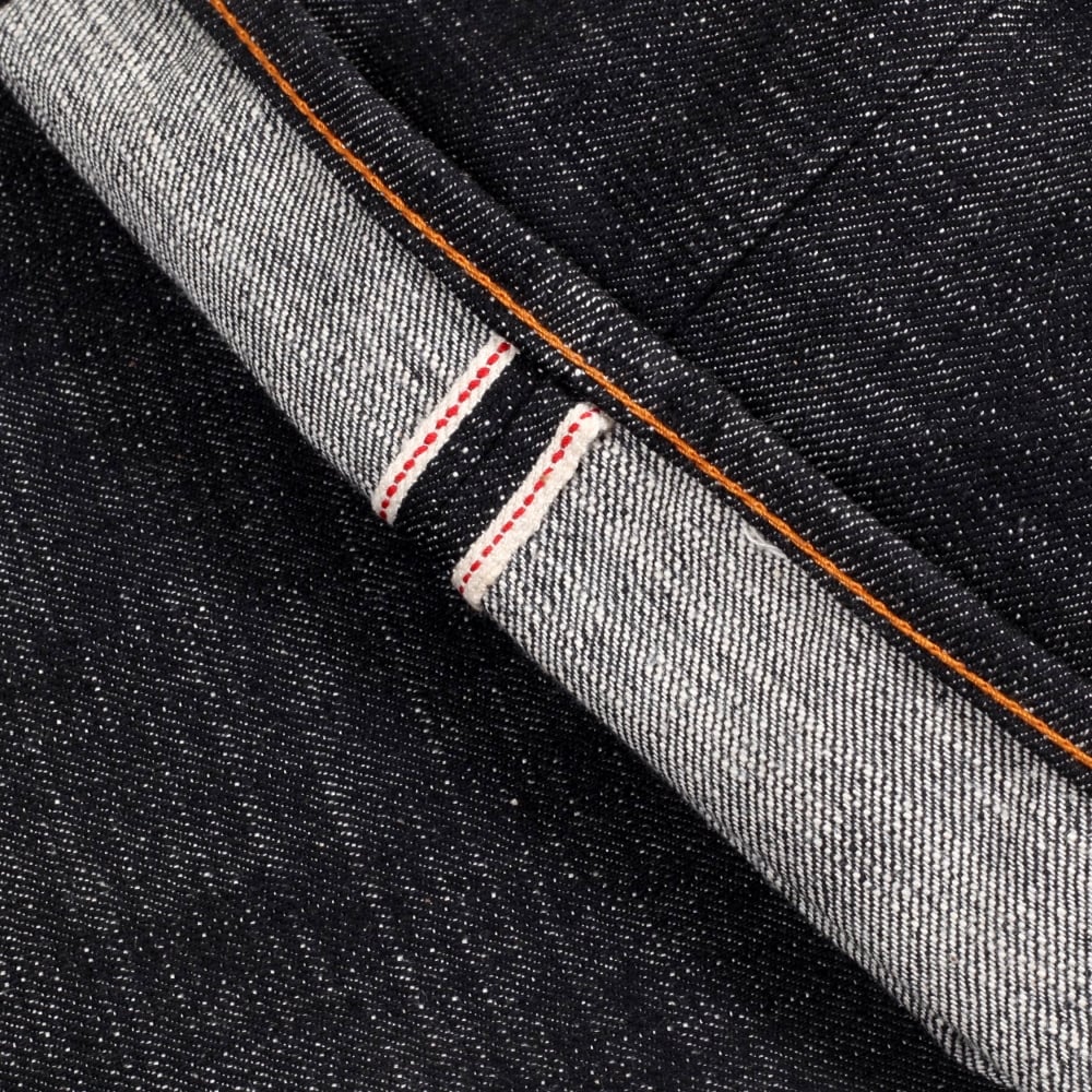 Embroidered Obama Yes We Can Black Selvedge Raw Denim Jeans