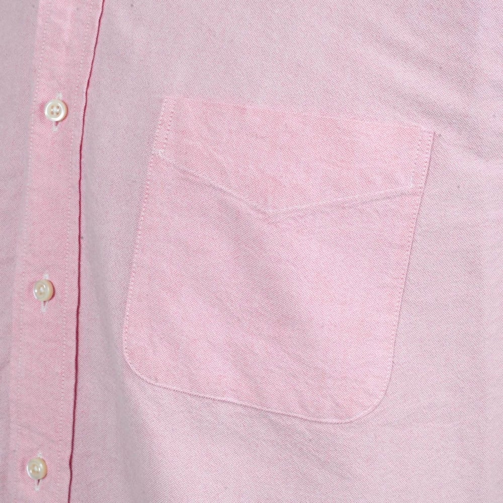 Regular Fit Classic Styled SC26475A Long Sleeved Light Pink Oxford Shirt with Button Down Collar