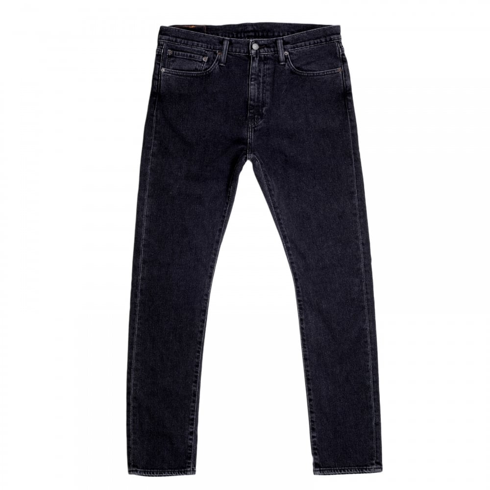 Washed Black 510 Stretch Skinny Fit Jeans for Men with Zip Fly and Five Pocket Design