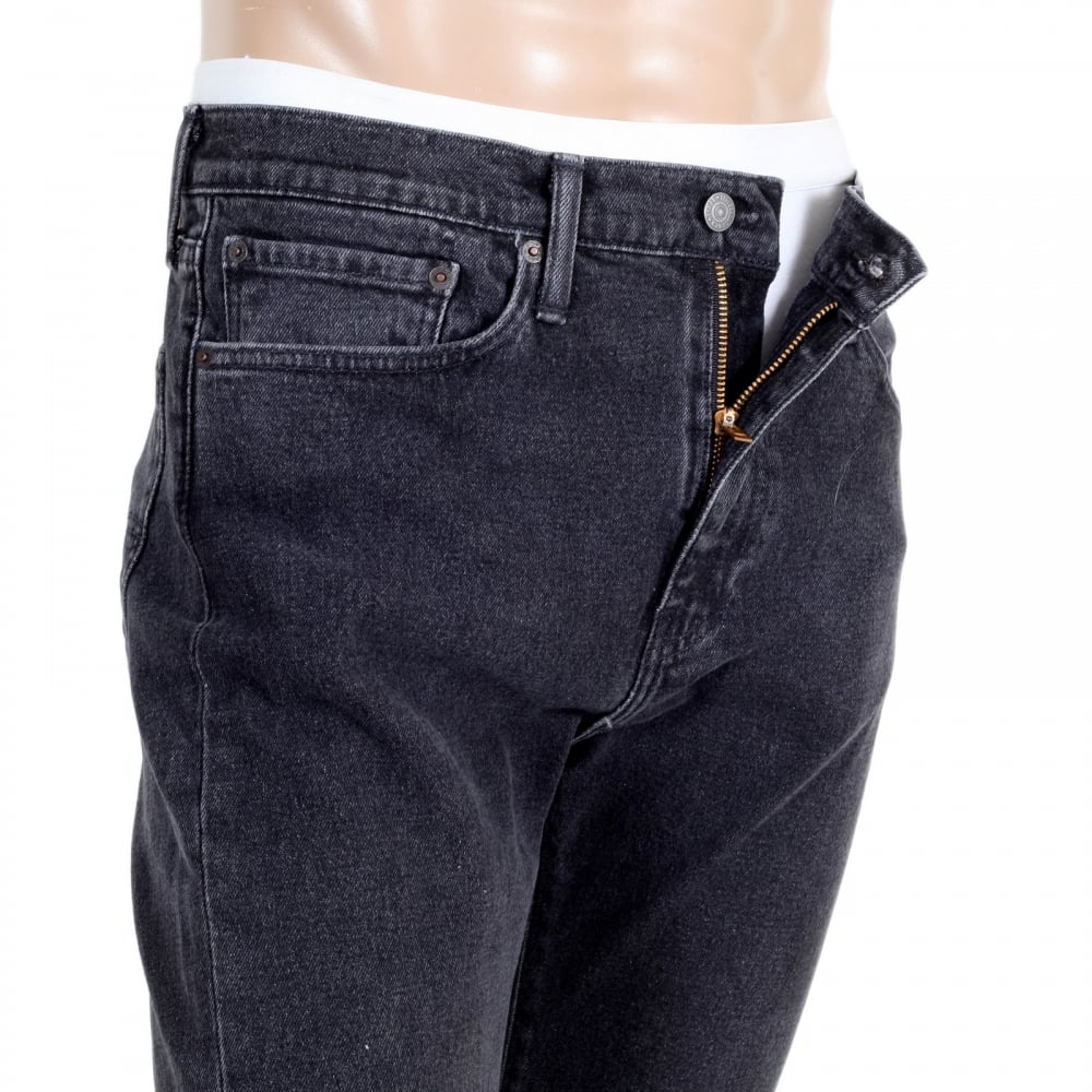 Washed Black 510 Stretch Skinny Fit Jeans for Men with Zip Fly and Five Pocket Design