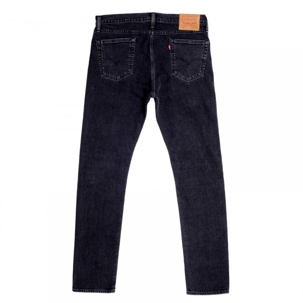 Washed Black 510 Stretch Skinny Fit Jeans for Men with Zip Fly and Five Pocket Design
