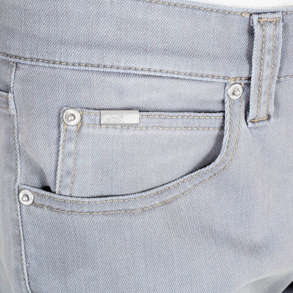 Mens J06 Grey Low Waist Narrow Leg Slim Fit Stretch Denim Jeans with zip fly