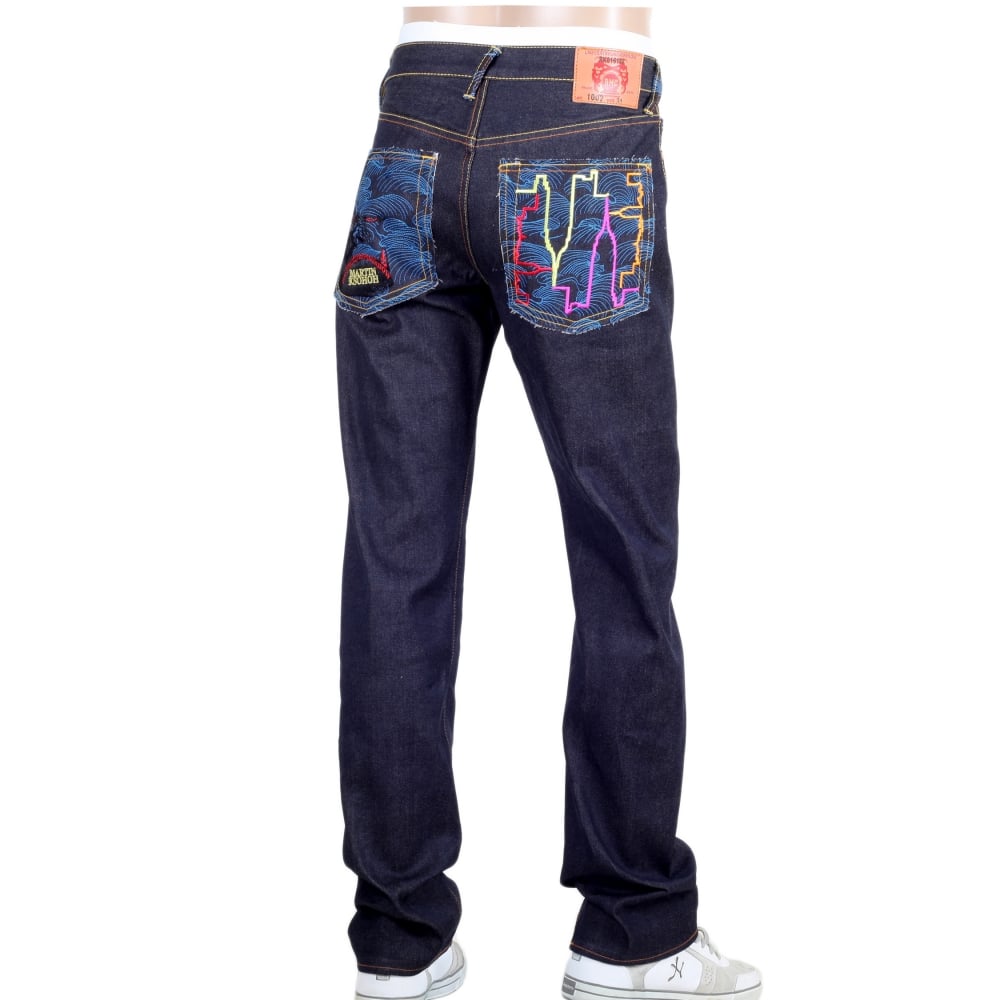 Exclusive Dark Indigo Raw Selvedge King Kong Denim Jeans