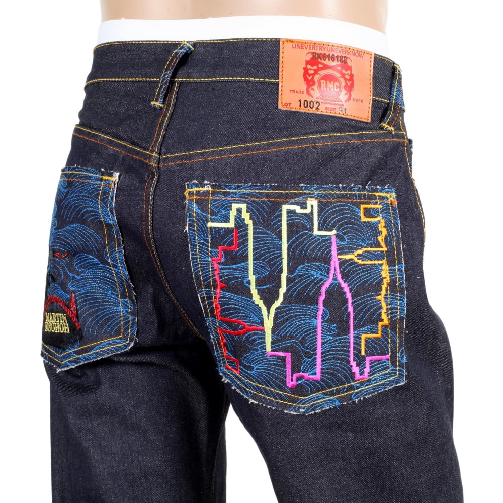 Exclusive Dark Indigo Raw Selvedge King Kong Denim Jeans
