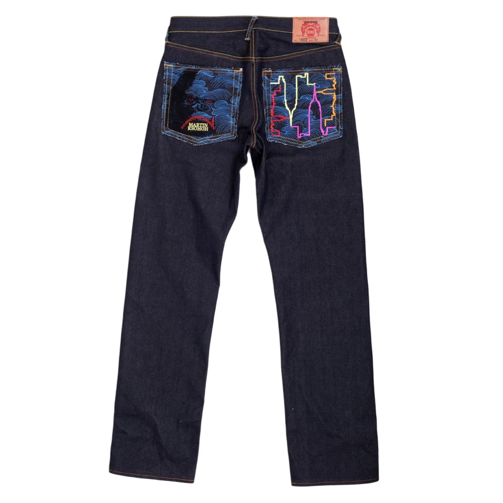 Exclusive Dark Indigo Raw Selvedge King Kong Denim Jeans