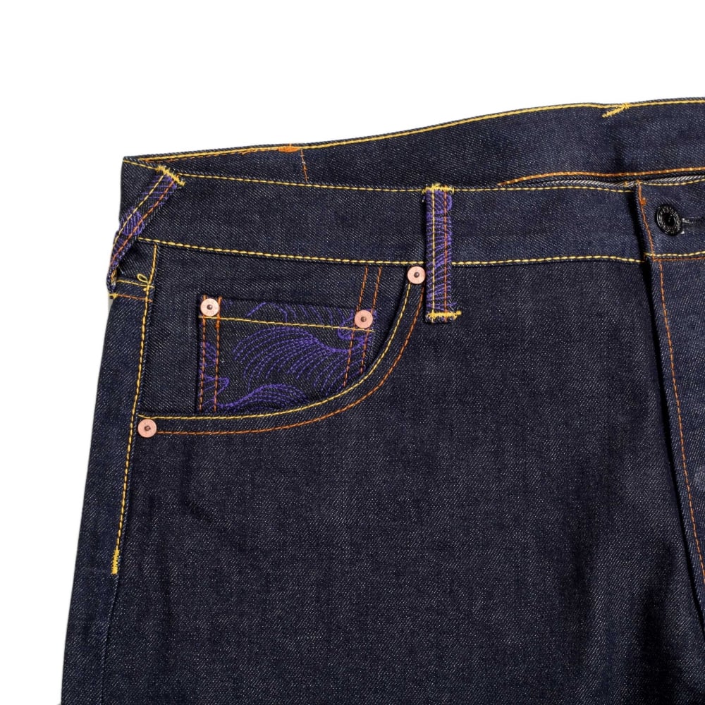 Super Exclusive Duelist Kimono Design Dark Indigo Raw Selvedge Denim Jeans
