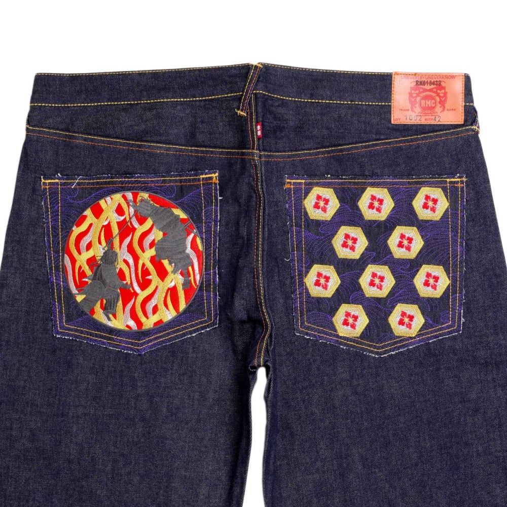 Super Exclusive Duelist Kimono Design Dark Indigo Raw Selvedge Denim Jeans