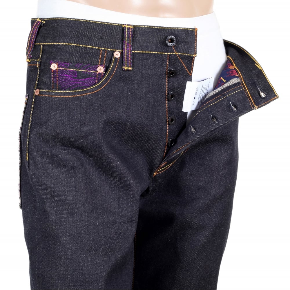 Rock Vintage Cut Selvedge Raw Denim Jean