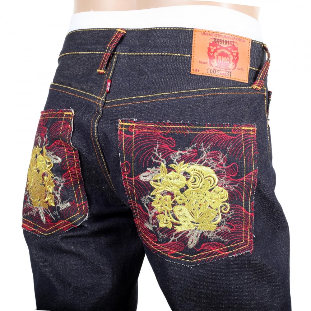 Golden Monkey Vintage Cut Raw Selvedge Denim Jeans for Men