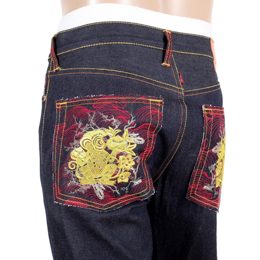 Golden Monkey Vintage Cut Raw Selvedge Denim Jeans for Men
