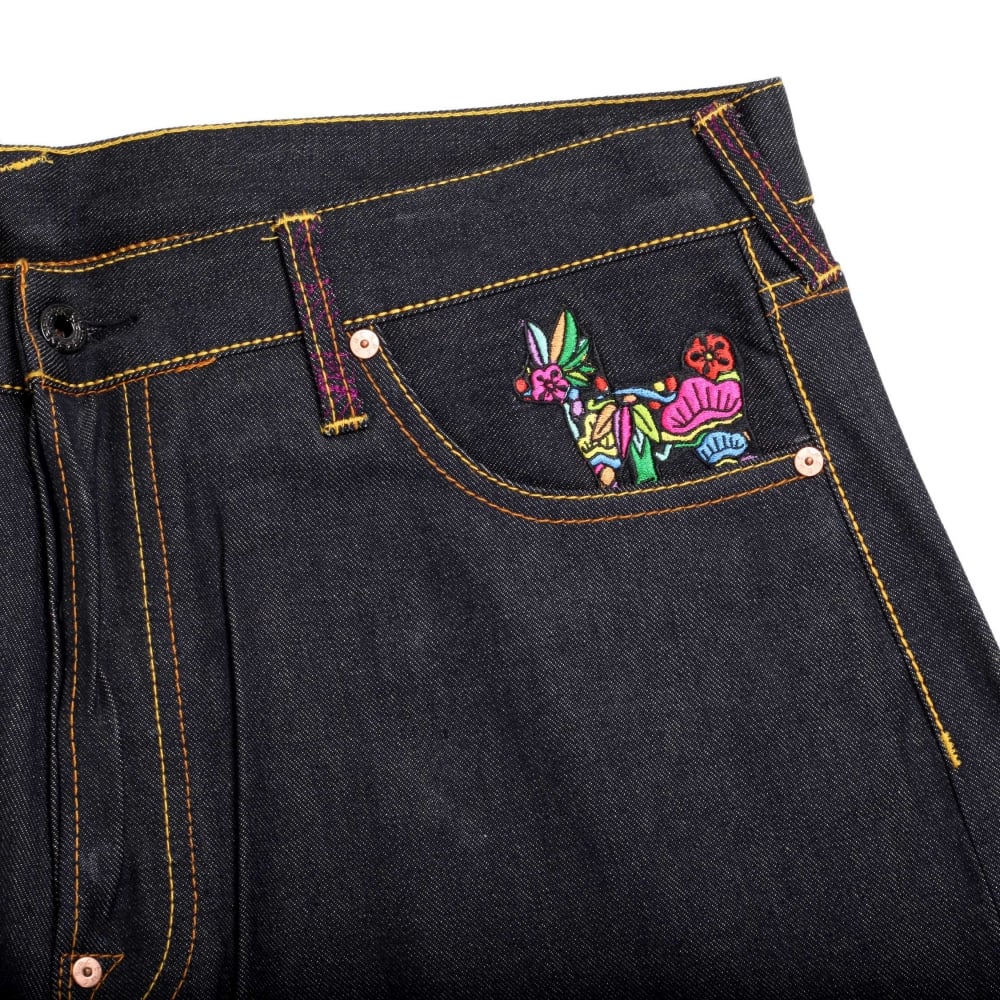 2 Ladies Super Exclusive Vintage Dark Indigo Selvedge Raw Denim Jean
