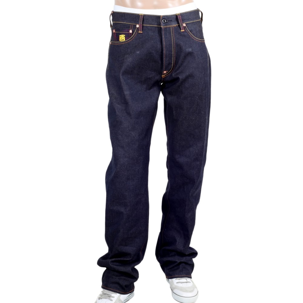 Year Of The Rooster Exclusive Chinese Zodiac vintage cut green selvedge raw denim jeans