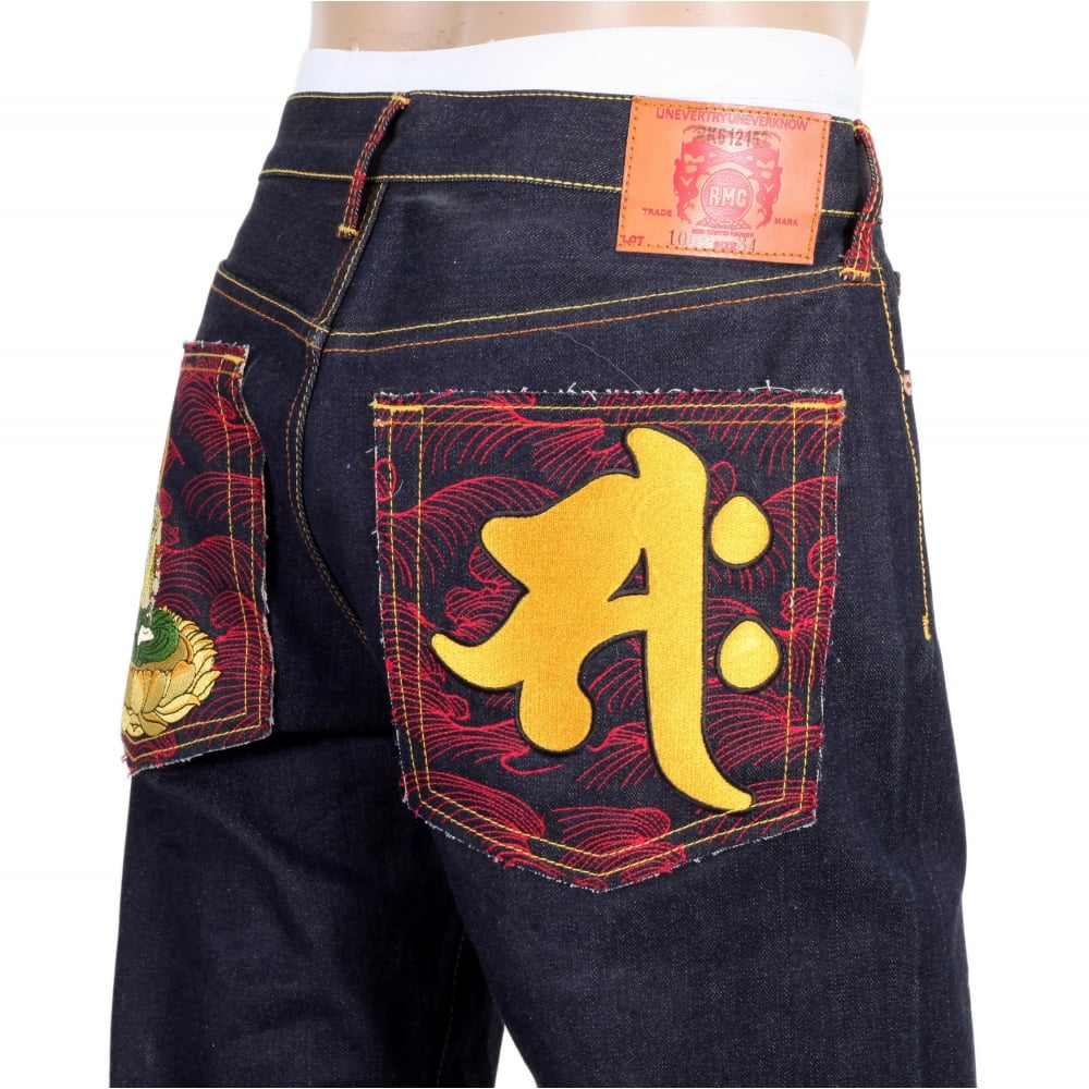 Super exclusive Year Of The Horse vintage cut raw selvedge mens denim jeans