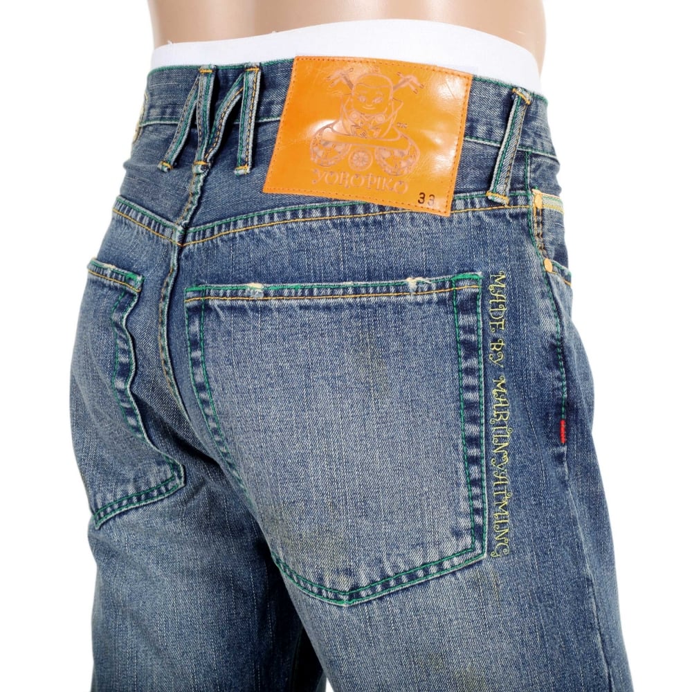 Stone Washed Classic Cut denim jean