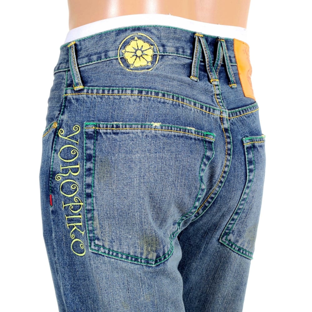 Stone Washed Classic Cut denim jean