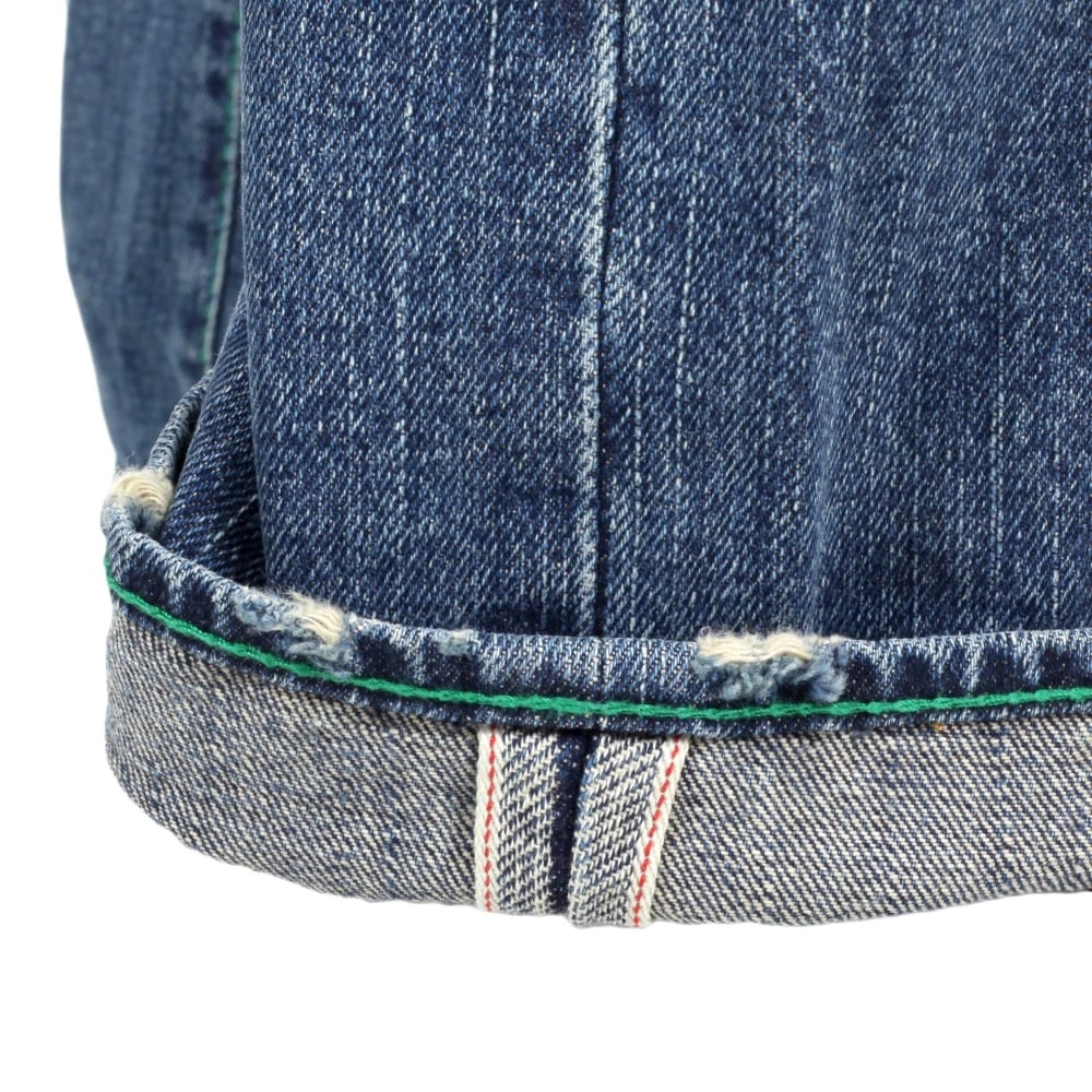 Stone Washed Jeans With Flap Pocket