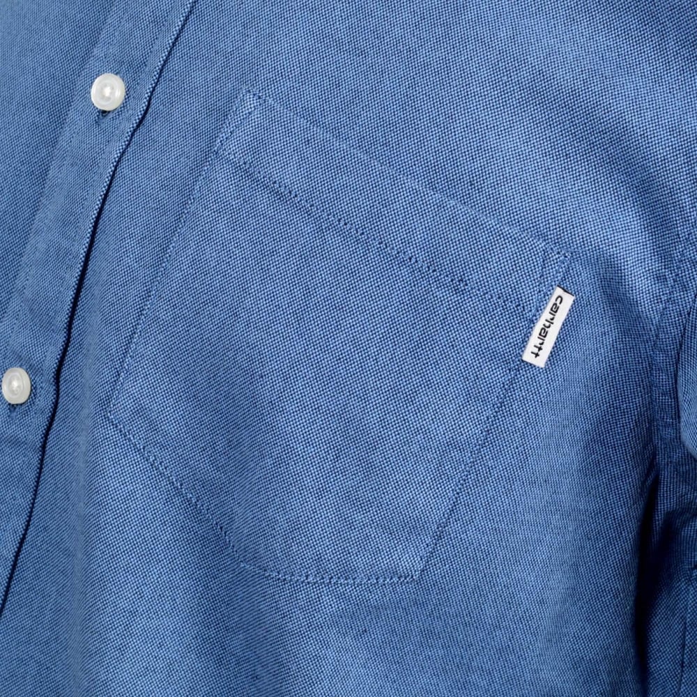 Long Sleeve Regular Fit Sky Blue Solid Cotton Dalton Shirt with Single Chest Pocket and Pearlised Buttons