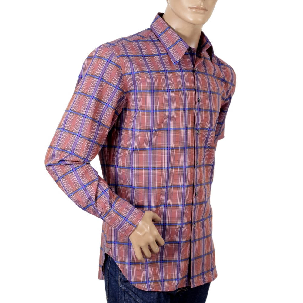 Mens Long Sleeve Check Shirt