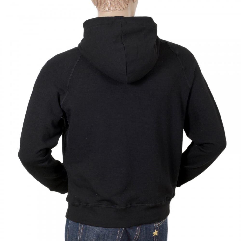 Mens Hooded Zipped Front Sweatshirt in Black by DSquared with Logo Applique DSQU6277