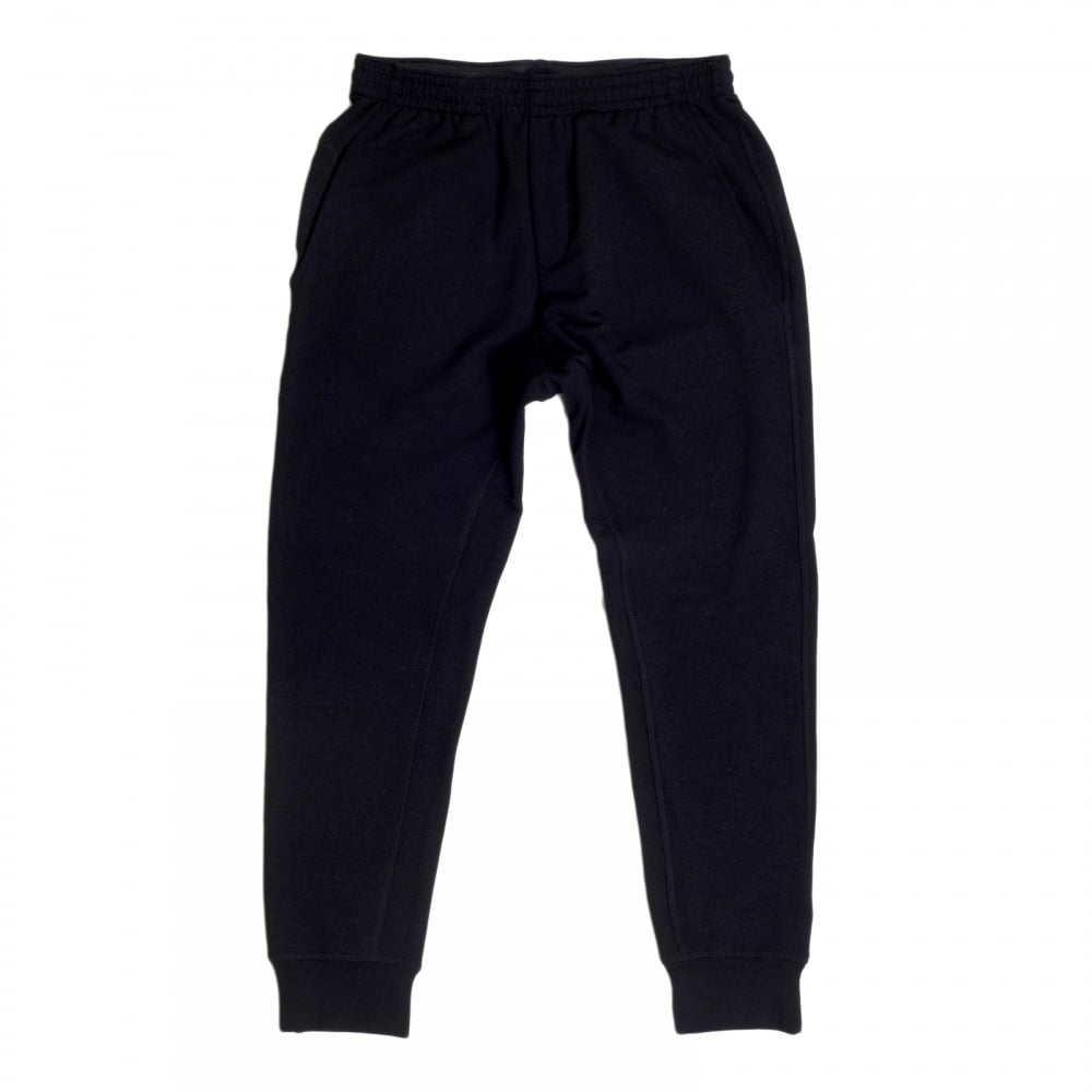 Mens Skinny Black Cuffed Bottoms Track Pants with Applique Signature DSquared2 Logo DSQU6281