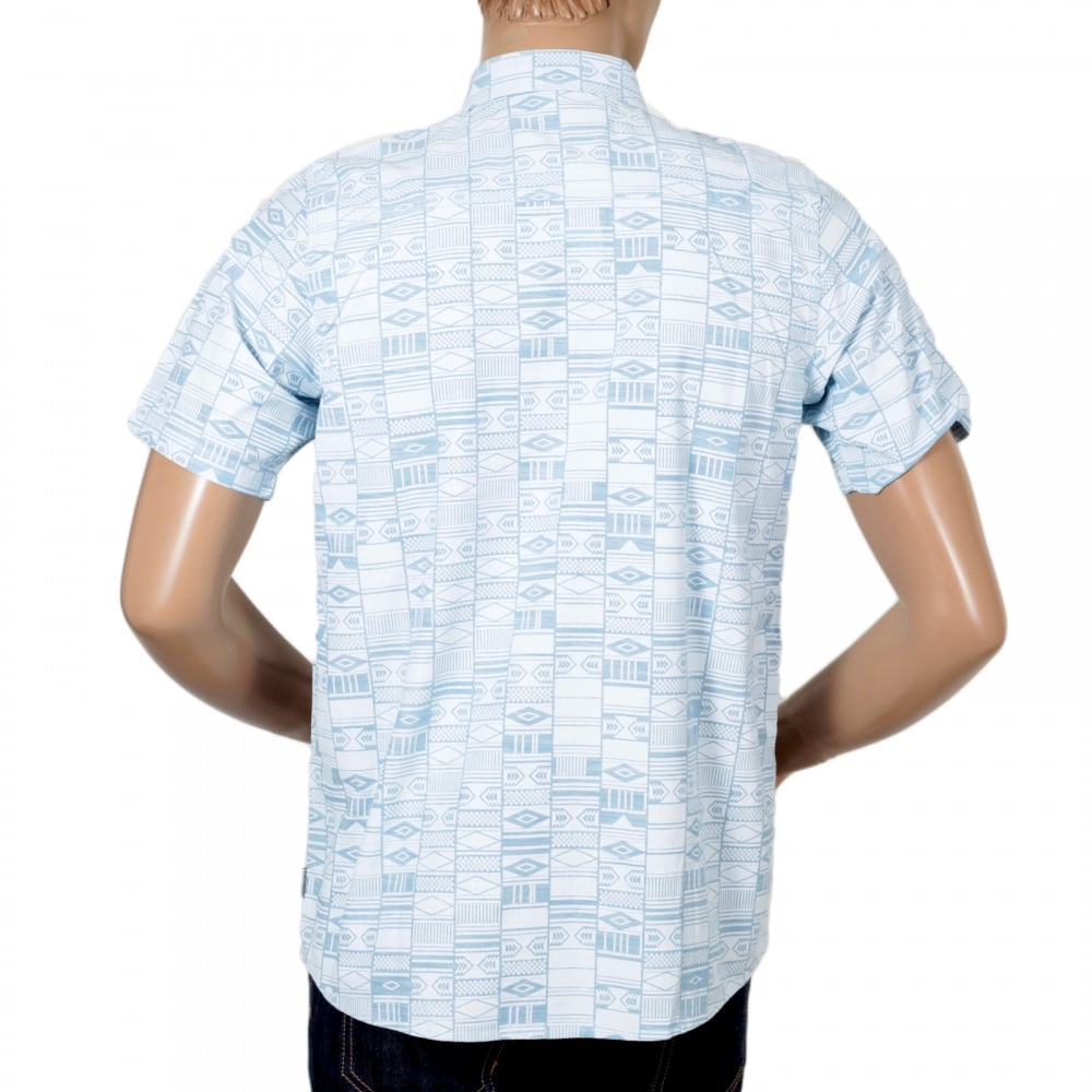 Mens Regular Fit Gary Apache Print Short Sleeve Shirt with Vertical Opening Chest Pockets by Carhartt