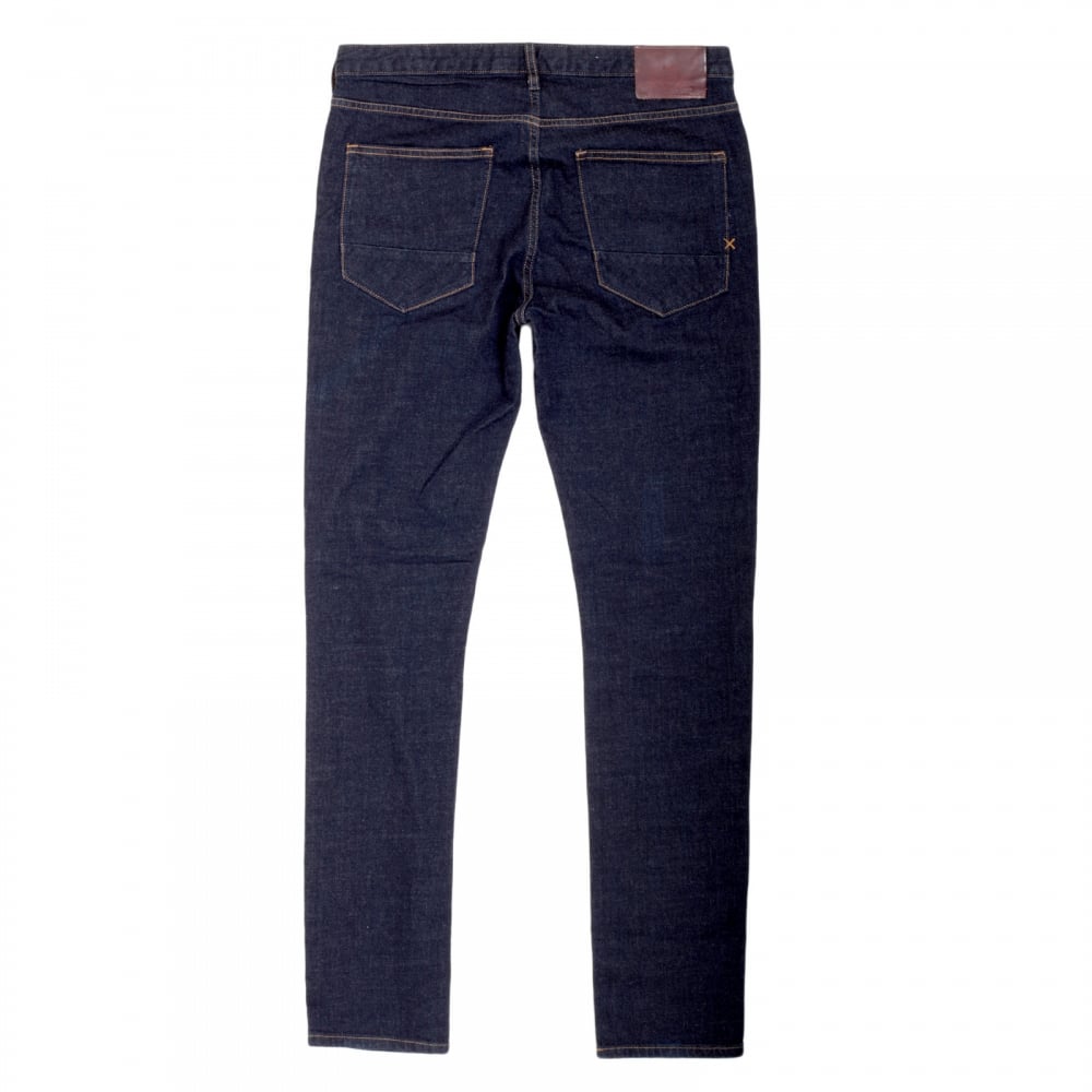 Mens Skim Skinny Fit Touch Down Dark Indigo 100734 Stretch Jeans by Scotch and Soda