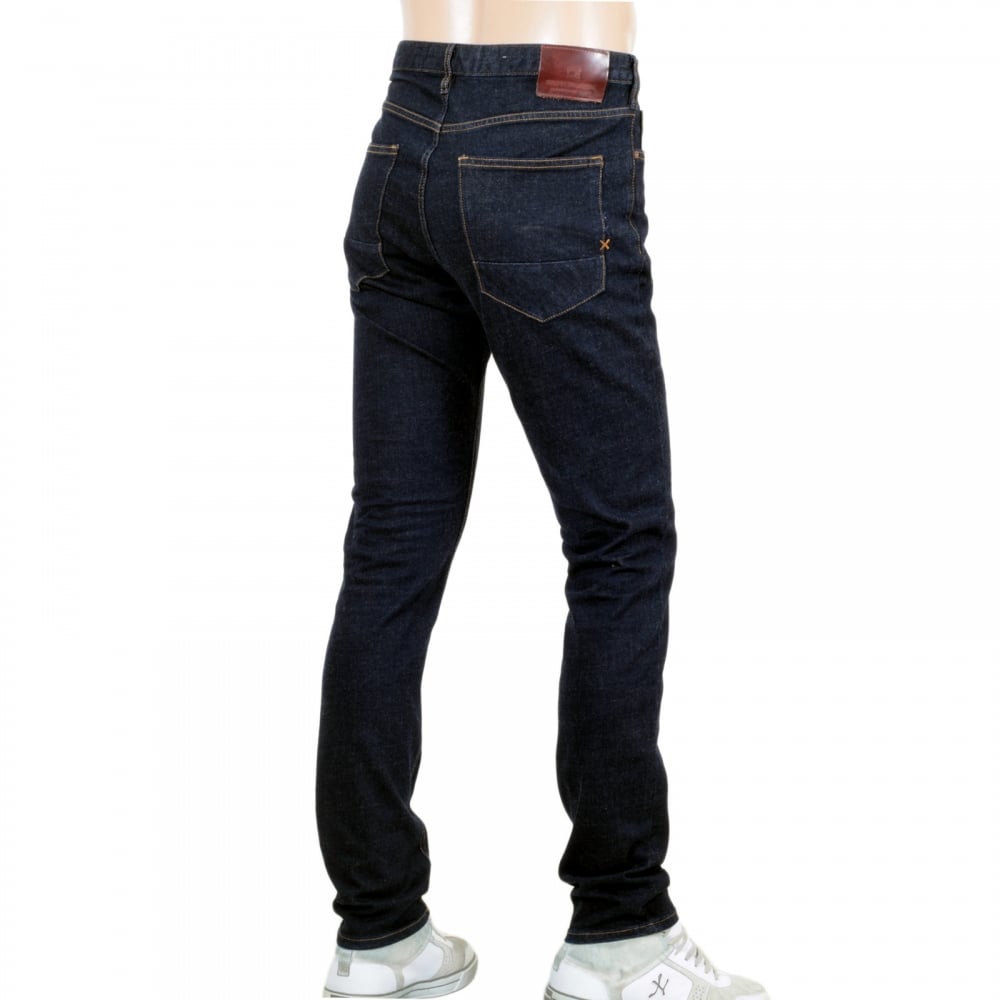 Mens Skim Skinny Fit Touch Down Dark Indigo 100734 Stretch Jeans by Scotch and Soda