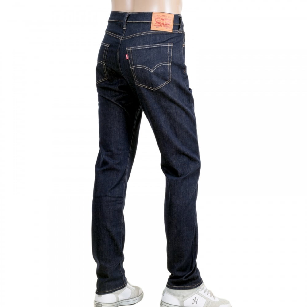Mens Slim Tapered Fit 522 Big Blend Dark Blue Low Waist Zip Fly Denim Jeans by Levis