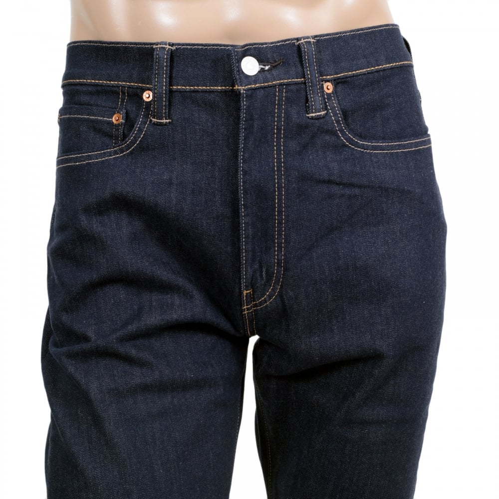 Mens Slim Tapered Fit 522 Big Blend Dark Blue Low Waist Zip Fly Denim Jeans by Levis