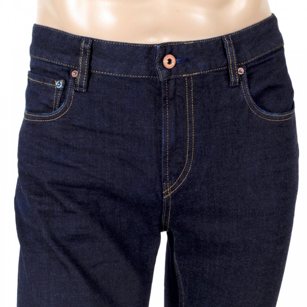 Scotch & Soda Skim 135093 Stretch Skinny Jeans in Dark Indigo for Men with Baked Crease Effect at Knees